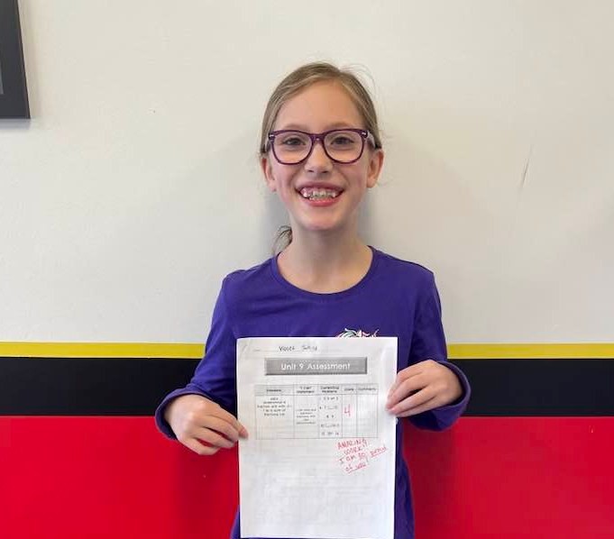 Mathnasium Student Earns 100%!